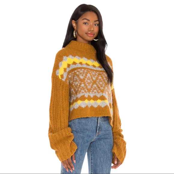 Free People Alpine Pullover In Cinnamon Toast - Picture 2 of 12